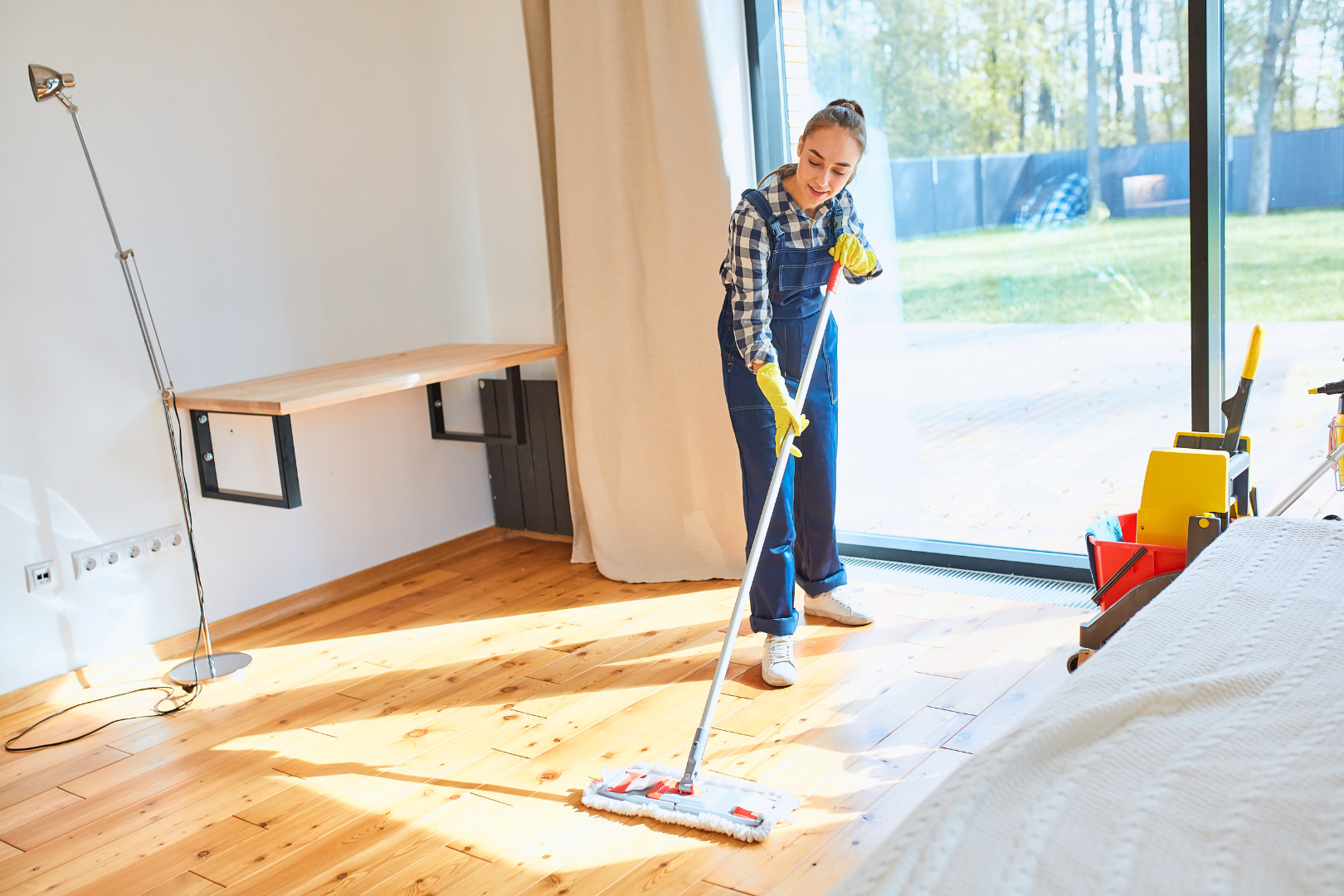 maid cleaning a home